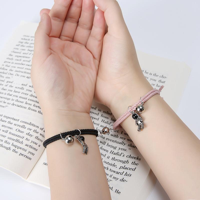 Trendy Magnetic Astronaut Rope Couple's Bracelet