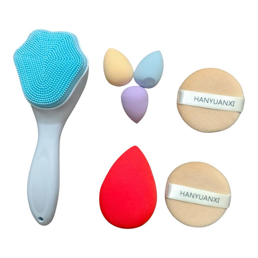 7 in 1 Makeup Accessories Deals - 6 Beauty Blenders & Facial Scrub