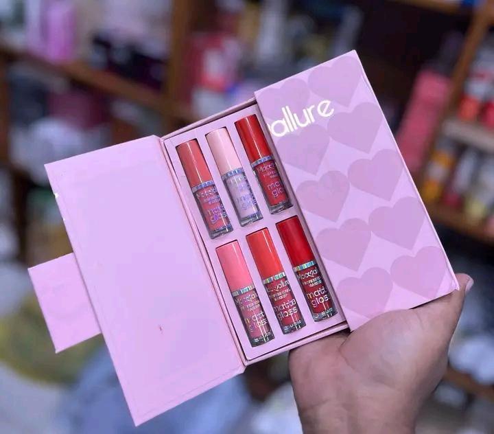 6 Pcs Mocallure Velvet Glossy Lip Gloss