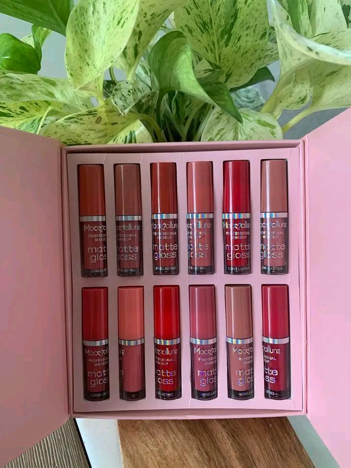 6 Pcs Mocallure Velvet Glossy Lip Gloss