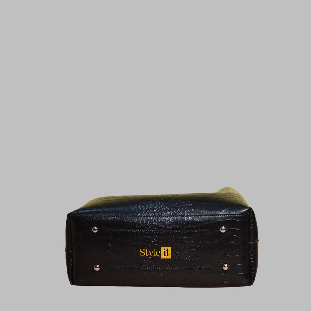 Women's PU Leather Printed Hand Bag Set