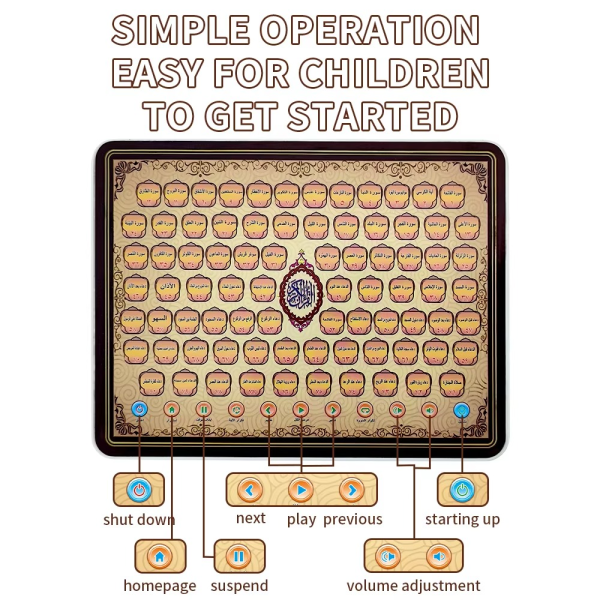 Arabic Learning Machine With Box | Arabic Language Teaching Tablet For Children | Arabic Language Teaching Tablet To Teach Arabic To Children Through Reading