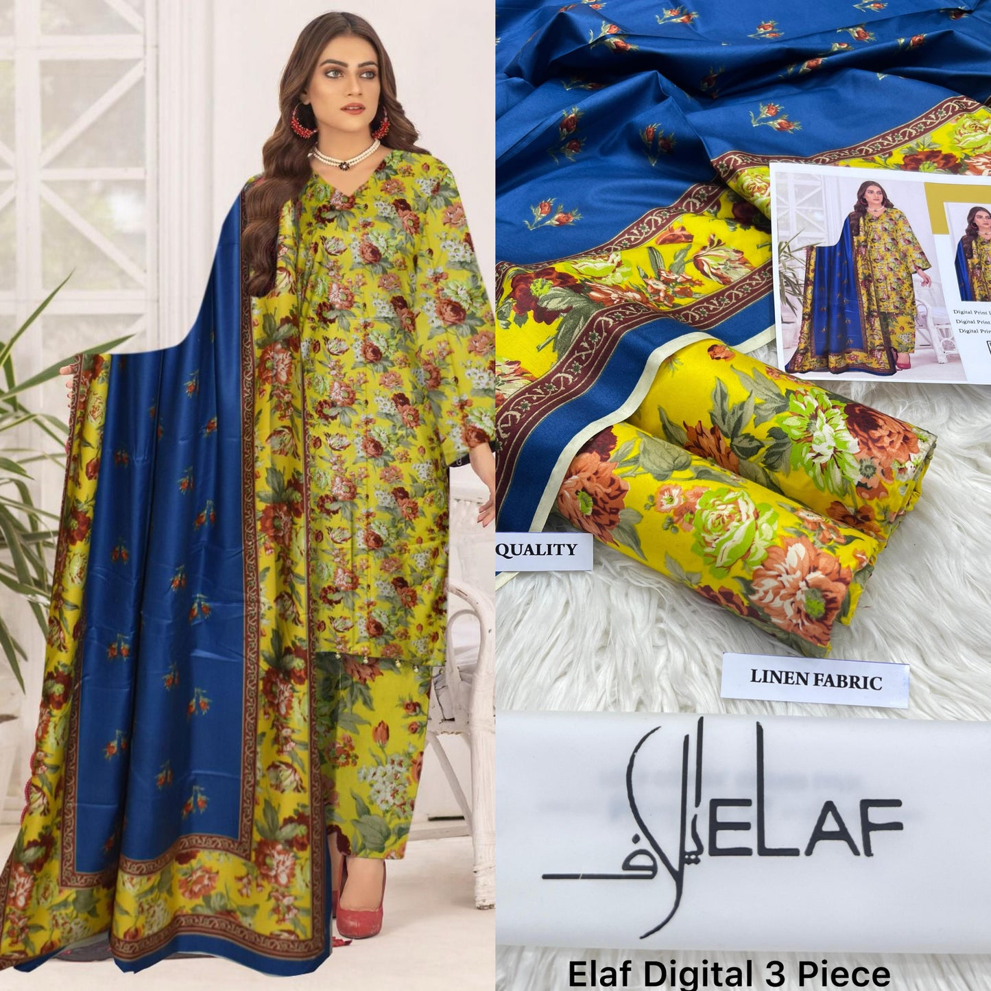 Elaf Linen 3 Pcs