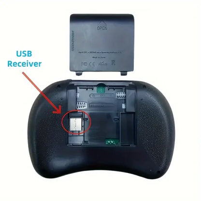 I8 2.4g Mini Wireless Keyboard With Touchpad | 7-color Backlight ,plug And Play | Super Cool Design | Perfect For Android Tv Box, Smart Tv, Projector, Ps3