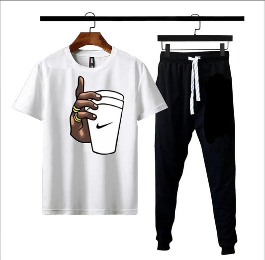 Micro Polyester Printed T-Shirt And Trouser