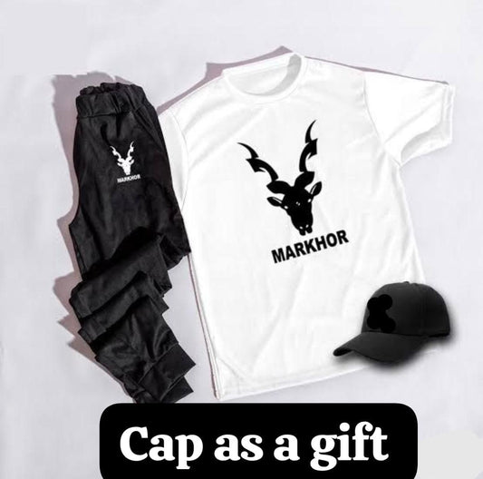 Men's Dri Fit Printed Track Suit With Cap