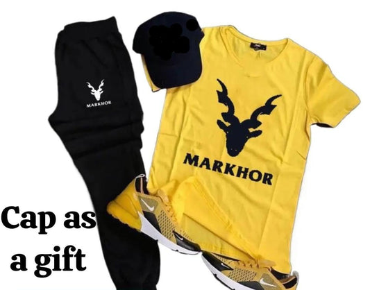 Men's Dri Fit Printed Track Suit With Cap