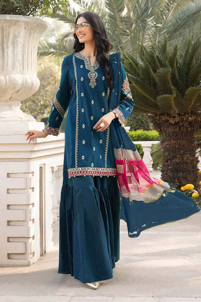 Maria B 3 Pcs Women's Unstitched Embroidered Suit