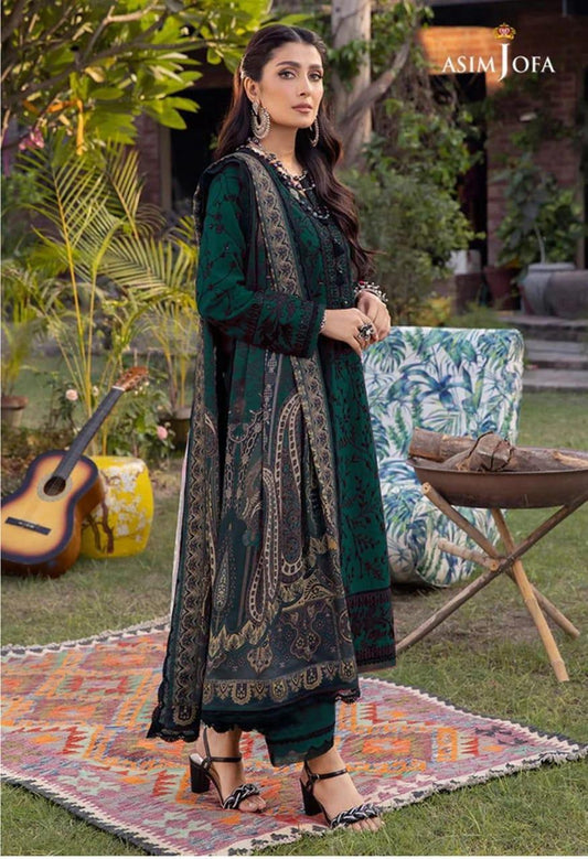 Asim Jofa 3 Pcs Lawn Embroidered Suit