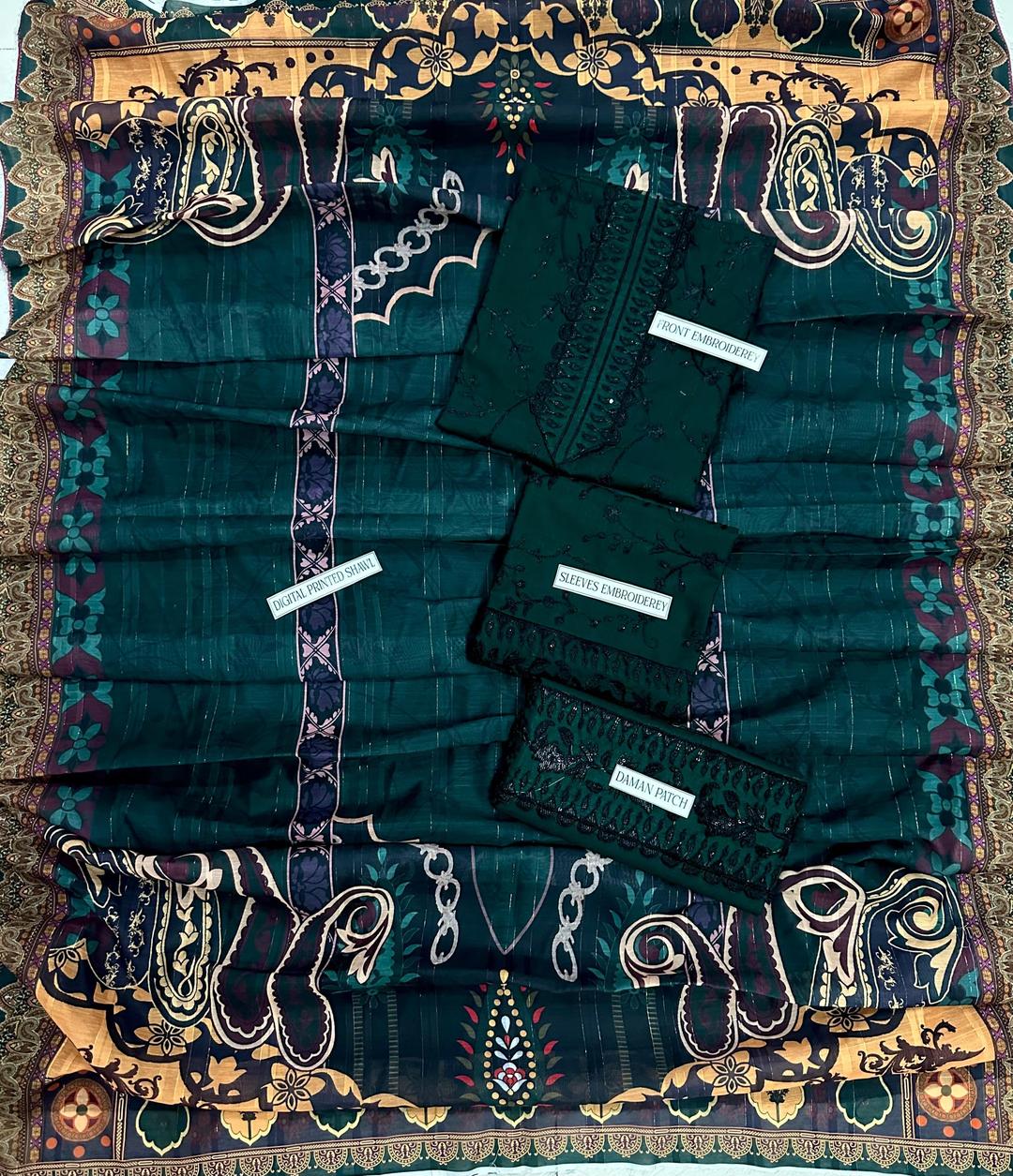 Asim Jofa 3 Pcs Lawn Embroidered Suit
