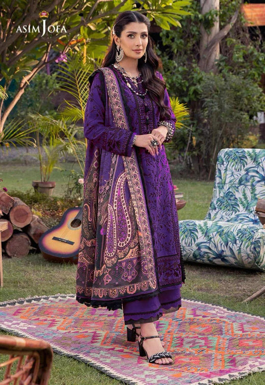 Asim Jofa 3 Pcs Lawn Embroidered Suit