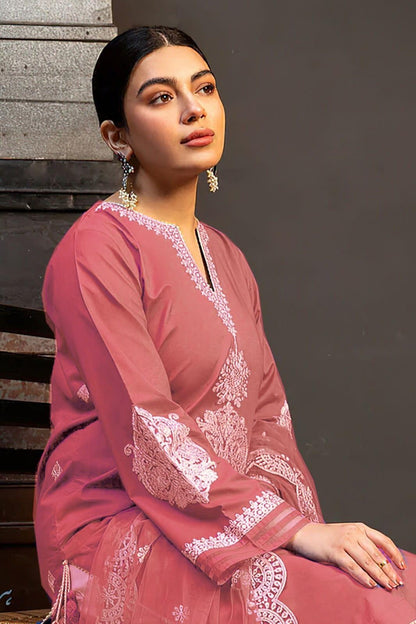 3 Pcs Women's Unstitched Embroidered Suit