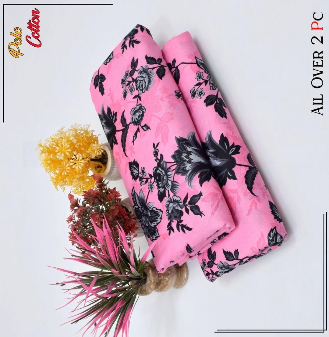 2 Pcs Women's Unstitched Printed Suit