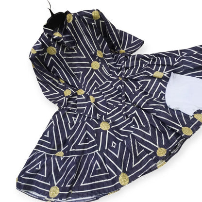 2 Pcs Women's Stitched Cambric Printed Frock And Trouser