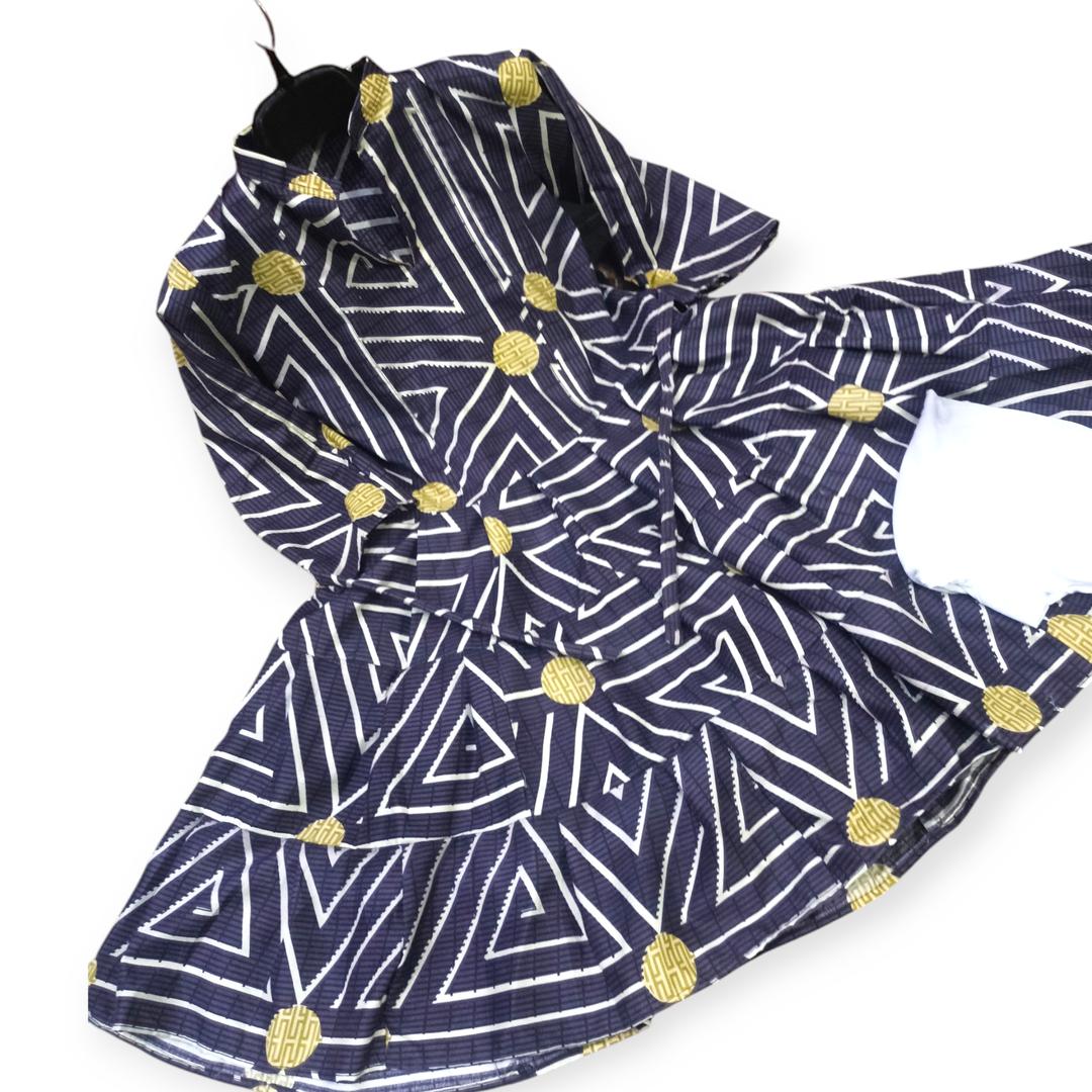 2 Pcs Women's Stitched Cambric Printed Frock And Trouser
