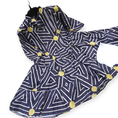 2 Pcs Women's Stitched Cambric Printed Frock And Trouser