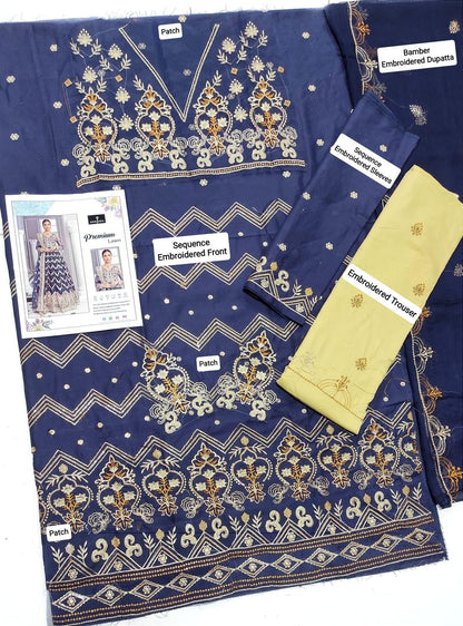 Asim Jofa 3 Pcs Lawn Embroidered Suit