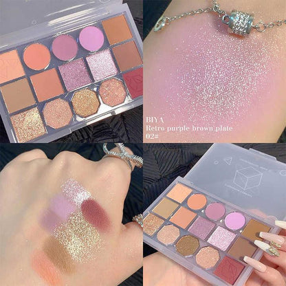 Matte And Glitter Eyeshadow Palette