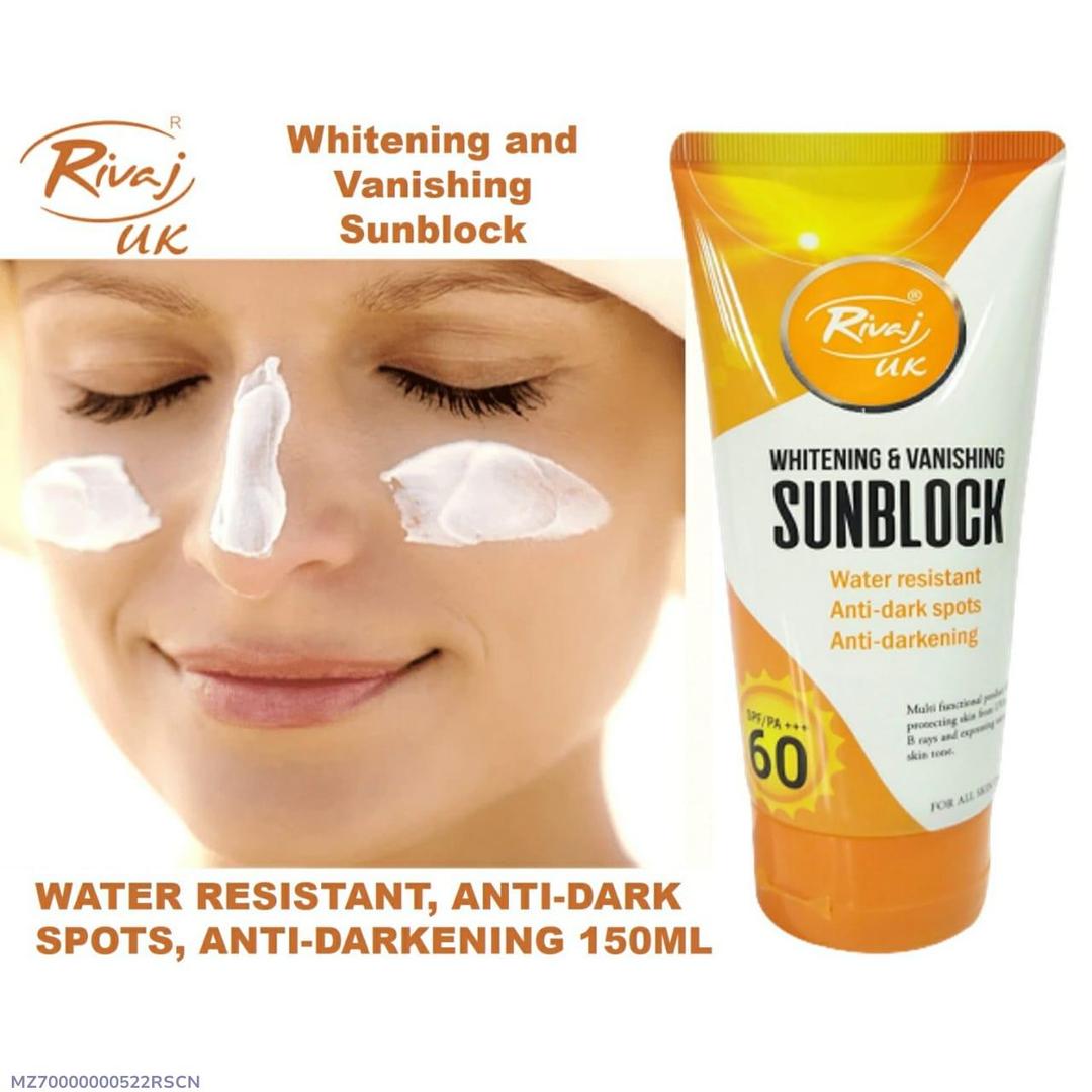 High Pigmented UV Protectant Sunblock | 150 ml - Brightening & Whitening Formula