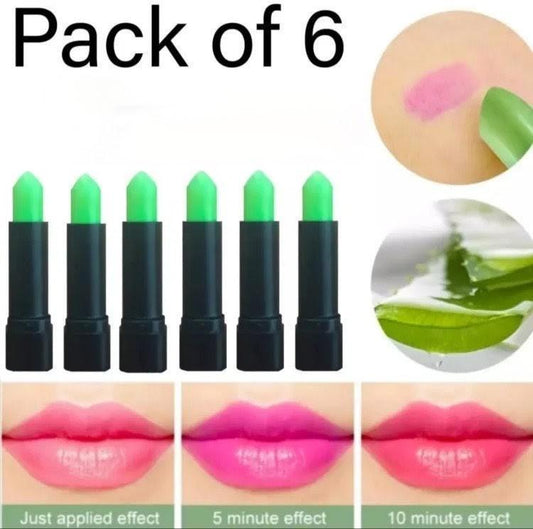 Glossy Finish Lip Balm - 6 Pcs Shades Of Pink