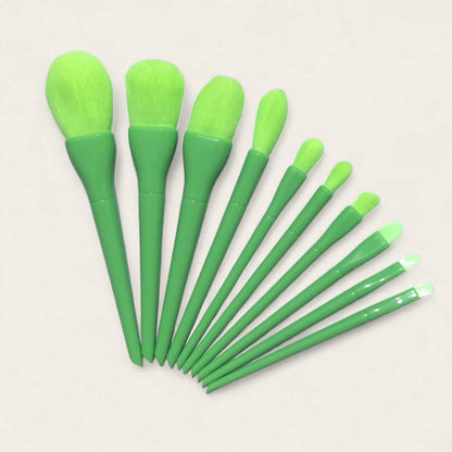 10 Pcs Perfect Makeup Brushes Set for Practicing Makeup and Blending