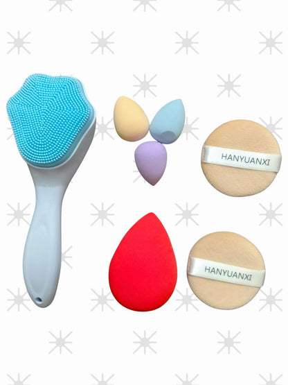 7 in 1 Makeup Accessories Deals - 6 Beauty Blenders & Facial Scrub