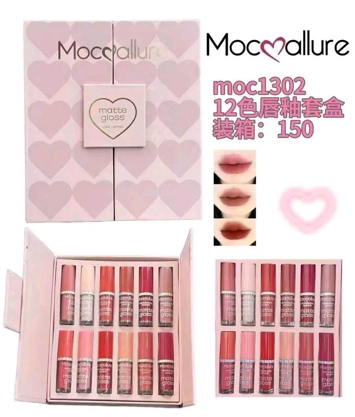 6 Pcs Mocallure Velvet Glossy Lip Gloss