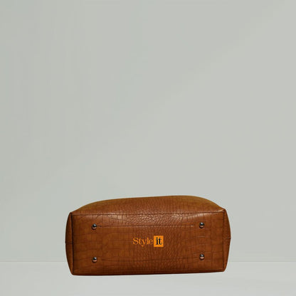 Women's PU Leather Printed Hand Bag Set