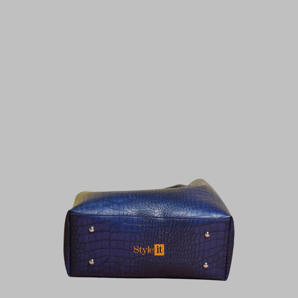 Women's PU Leather Textured Hand Bag Set