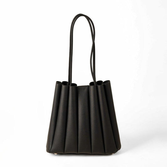 Girl's PU Leather Plain Shoulder Bag