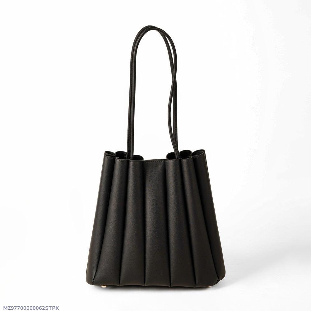 Girl's PU Leather Plain Shoulder Bag