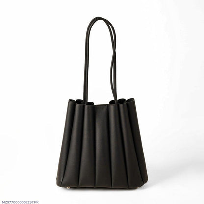 Girl's PU Leather Plain Shoulder Bag