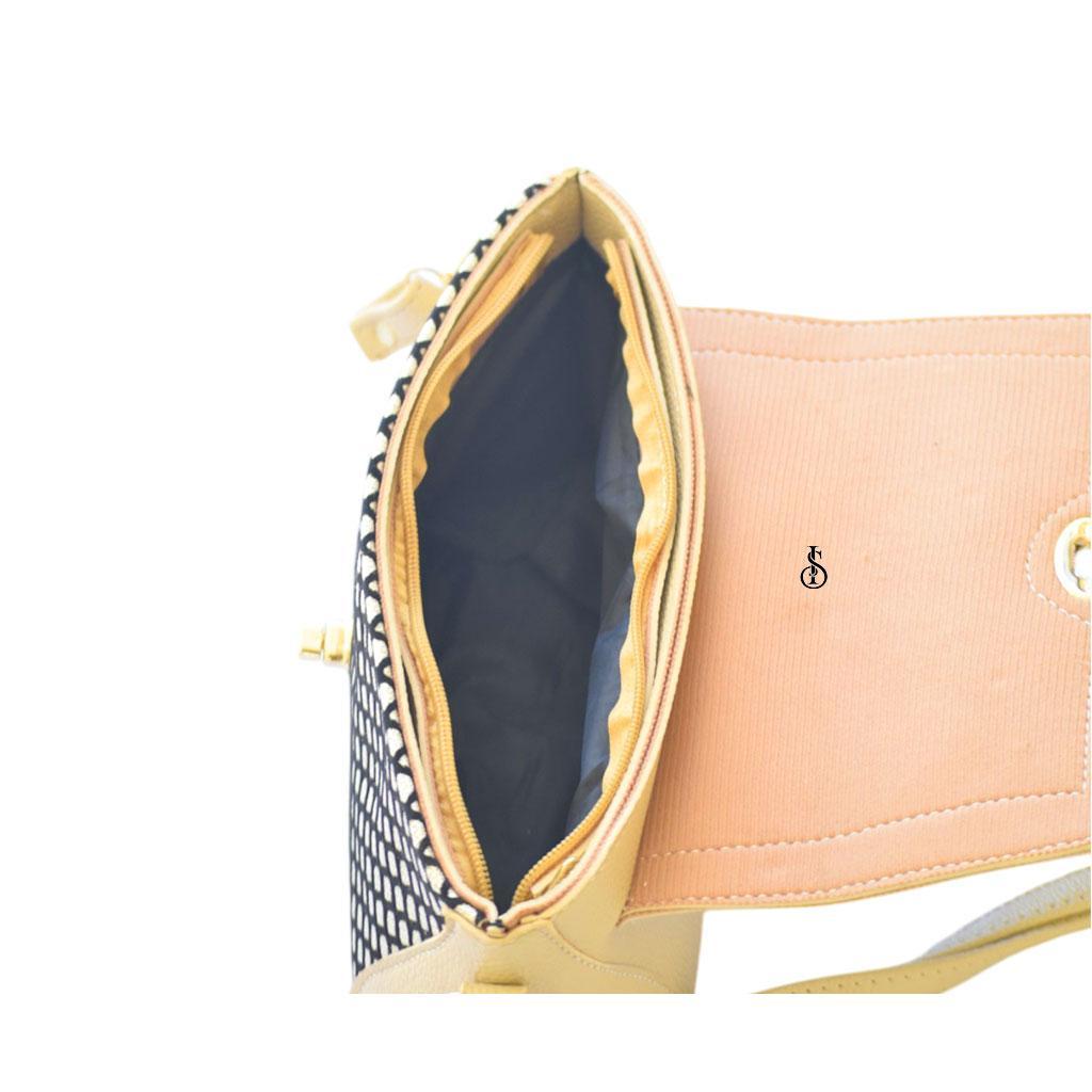 Girl's PU Leather Textured Shoulder Bag