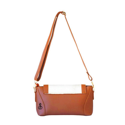 Girl's PU Leather Textured Shoulder Bag