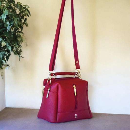 Women's PU Leather Textured Hand Bag