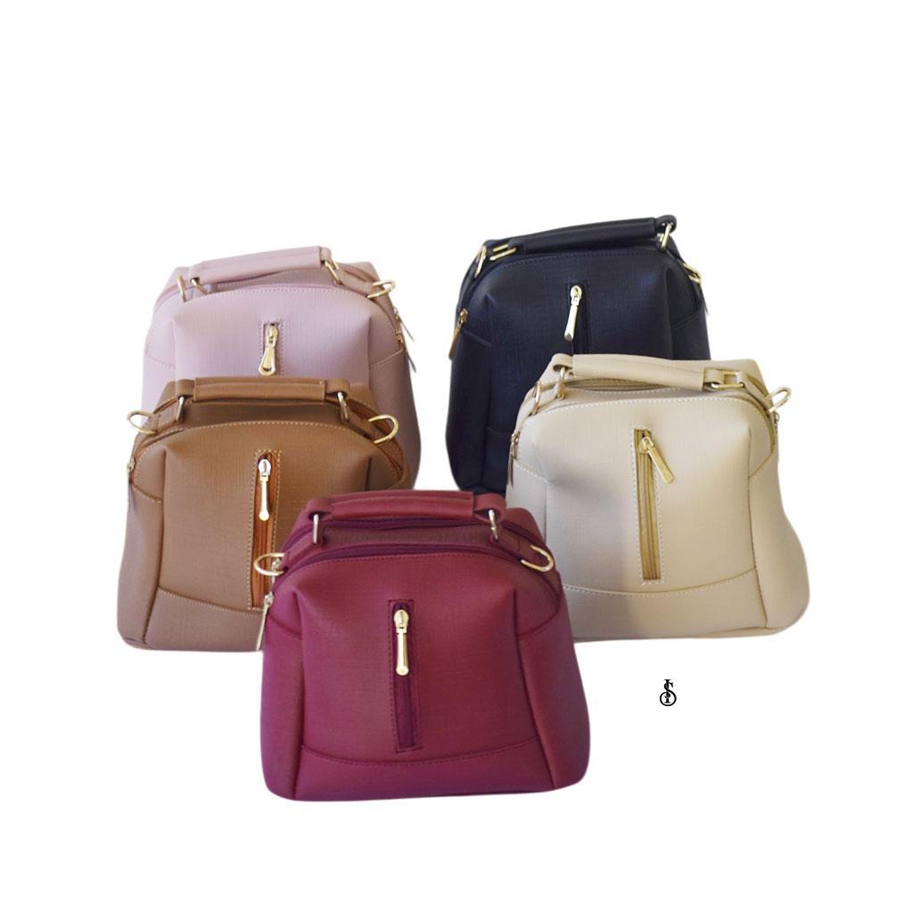 Women's PU Leather Textured Hand Bag