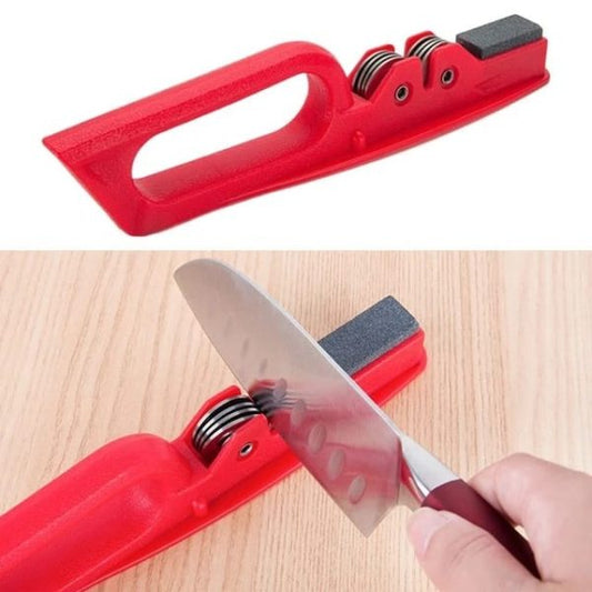 Professional Knife Sharpener With 8-wheel Blades & Sanding Stone