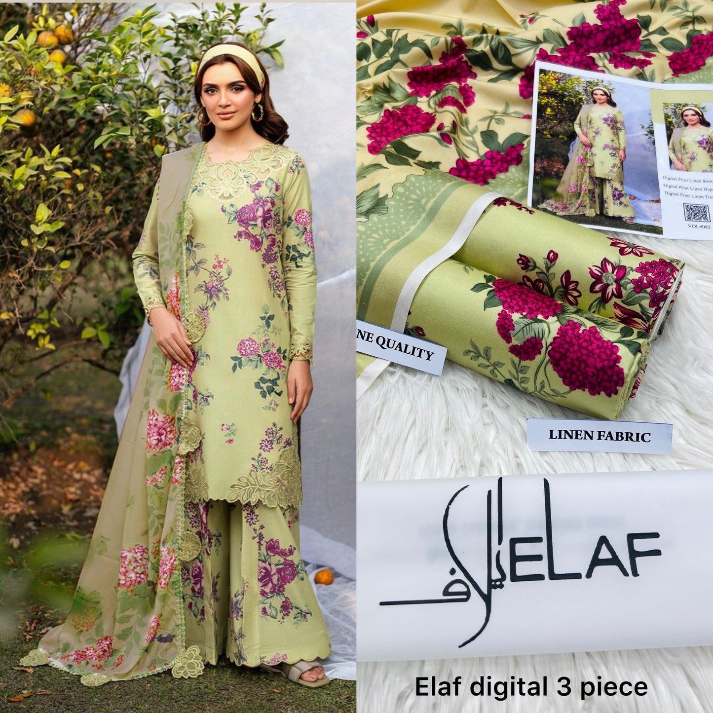 Elaf Linen 3 Pcs