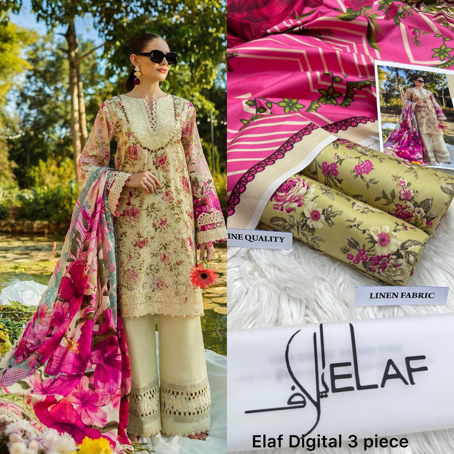 Elaf Linen 3 Pcs