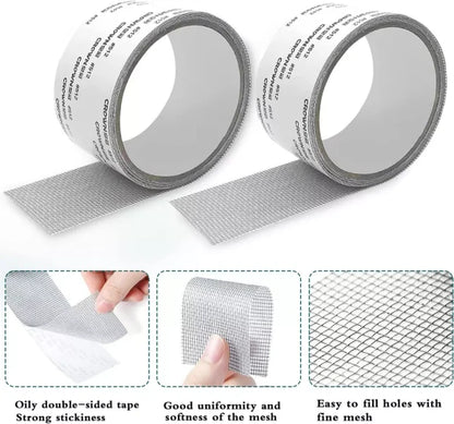 Mesh Roll Tape Window Screen Repair Patch | Keep Mosquitoes Out With Our Anti-insect, Self-adhesive Mesh Patch Tape – 3 Meter